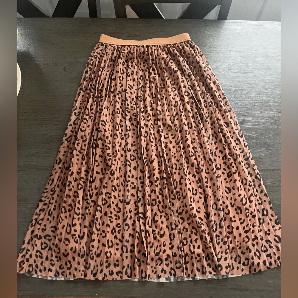 Sincerely Jules Leopard Print A-Line Skirt